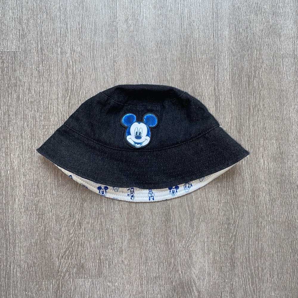 Mickey Mouse Clubhouse Reversible Blue & White Bucket Hat Goofy Donald One Size
